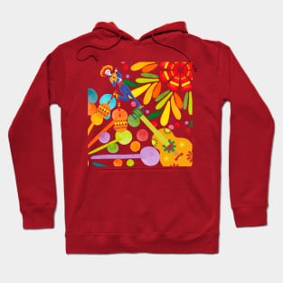 Nostalgia Retro Vintage colorful  Groove Hoodie